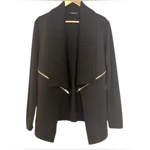 INC International Concepts Black Cardigan Sweater